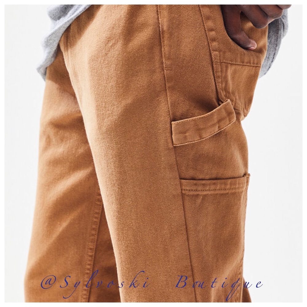 🔥PacSun Workwear Tan Slim Fit Carpenter Jeans NWT - Picture 3 of 10